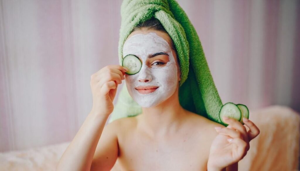 Ayurvedic skincare treatment using natural herbal ingredients