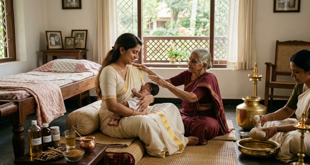 after delivery treatment in ayurveda