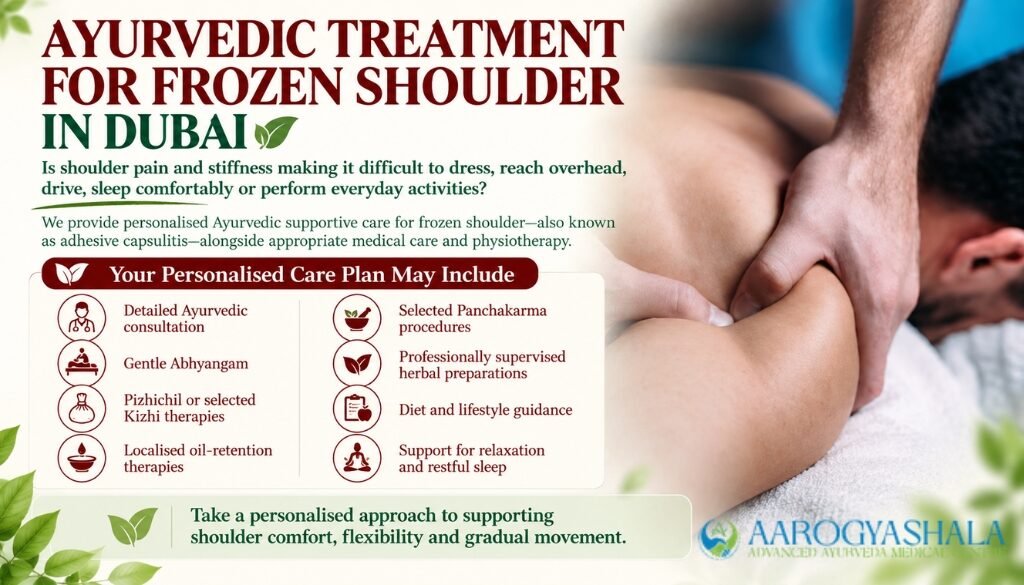 Ayurvedic treatment for Frozen Shoulder in Dubai