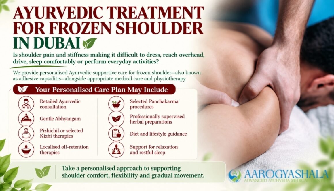 Ayurvedic treatment for Frozen Shoulder in Dubai