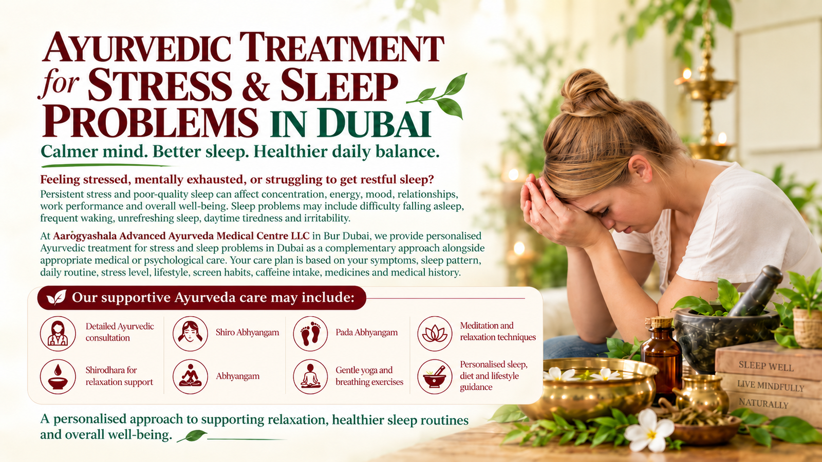 Ayurvedic treatment for Stress in Dubai